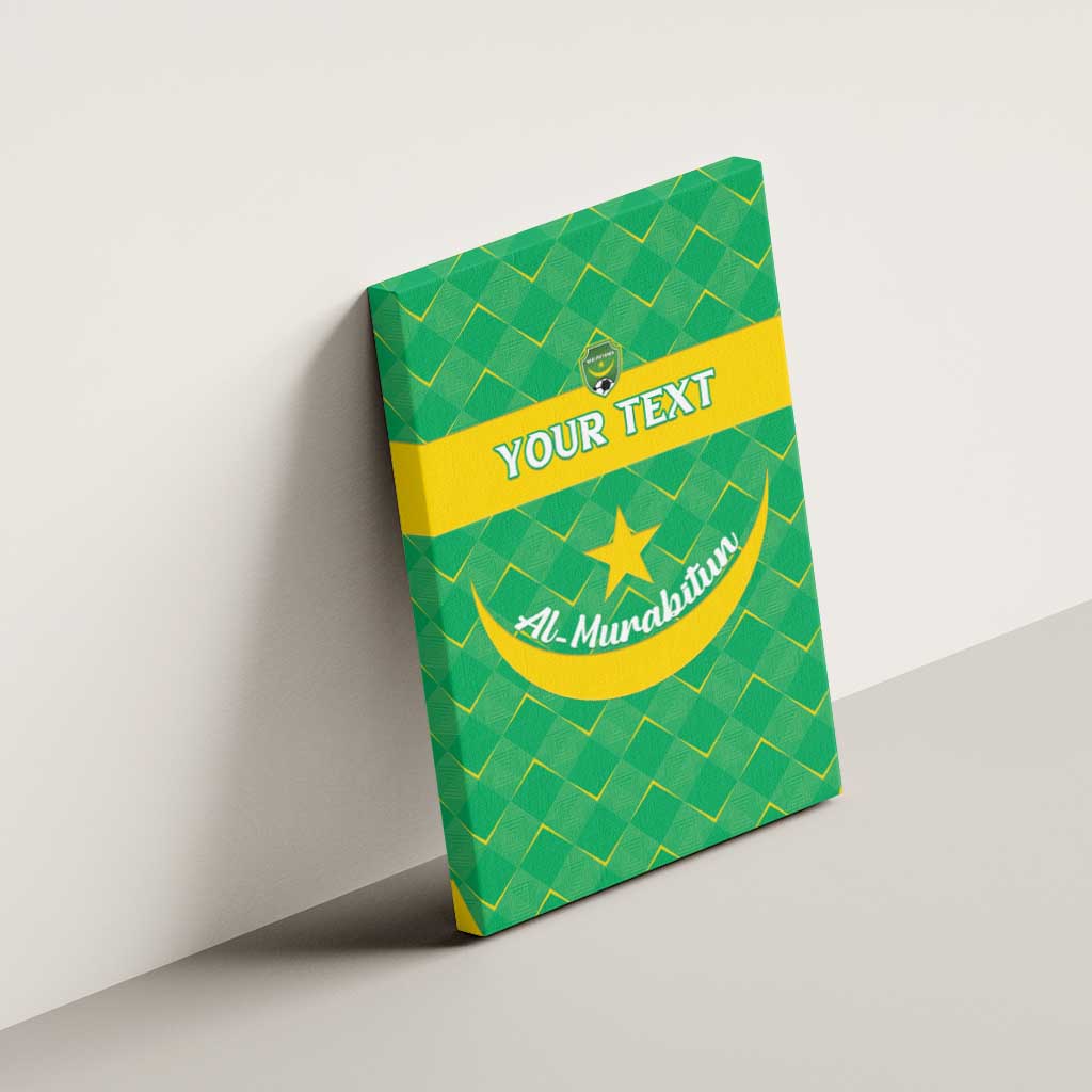 Custom Mauritania Beach Soccer 2025 Canvas Wall Art Allez Al-Murabitun