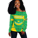 Custom Mauritania Beach Soccer 2025 Off Shoulder Sweater Allez Al-Murabitun