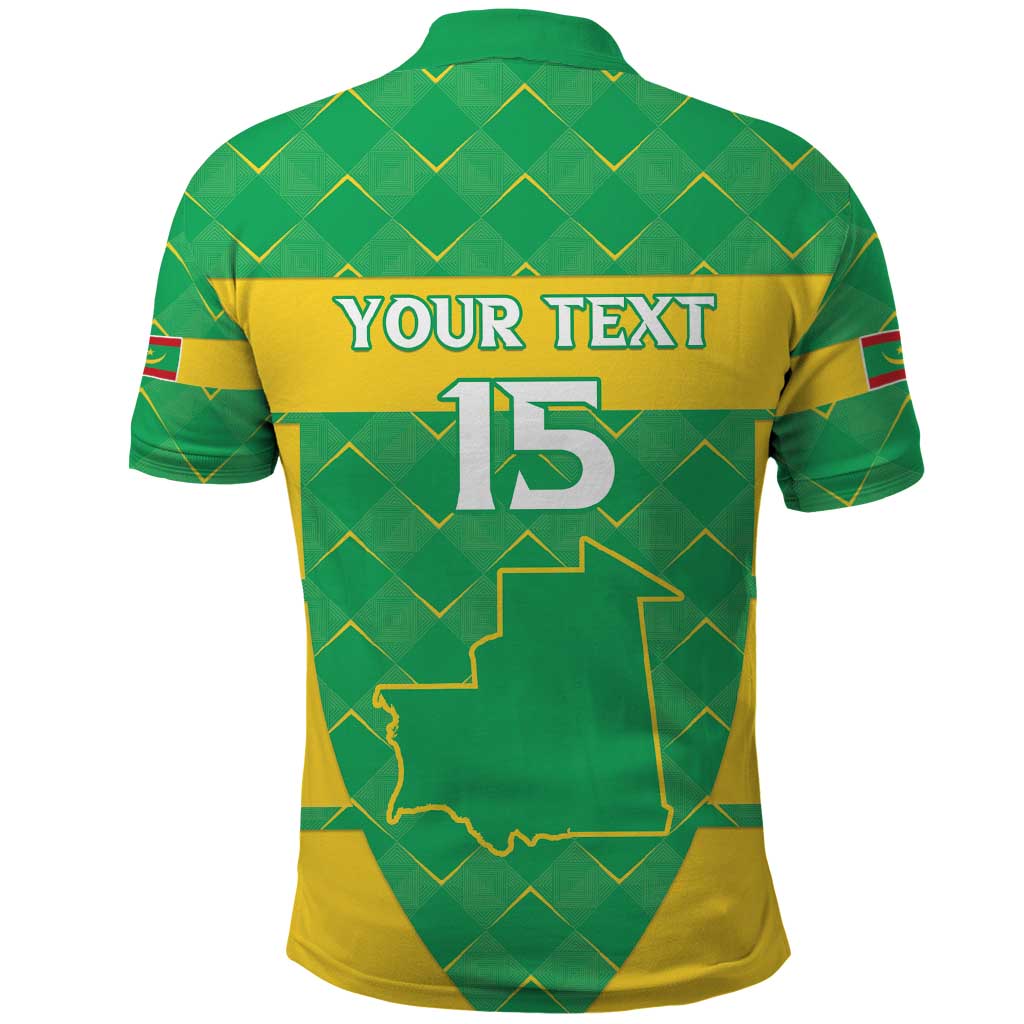 Custom Mauritania Beach Soccer 2025 Polo Shirt Allez Al-Murabitun