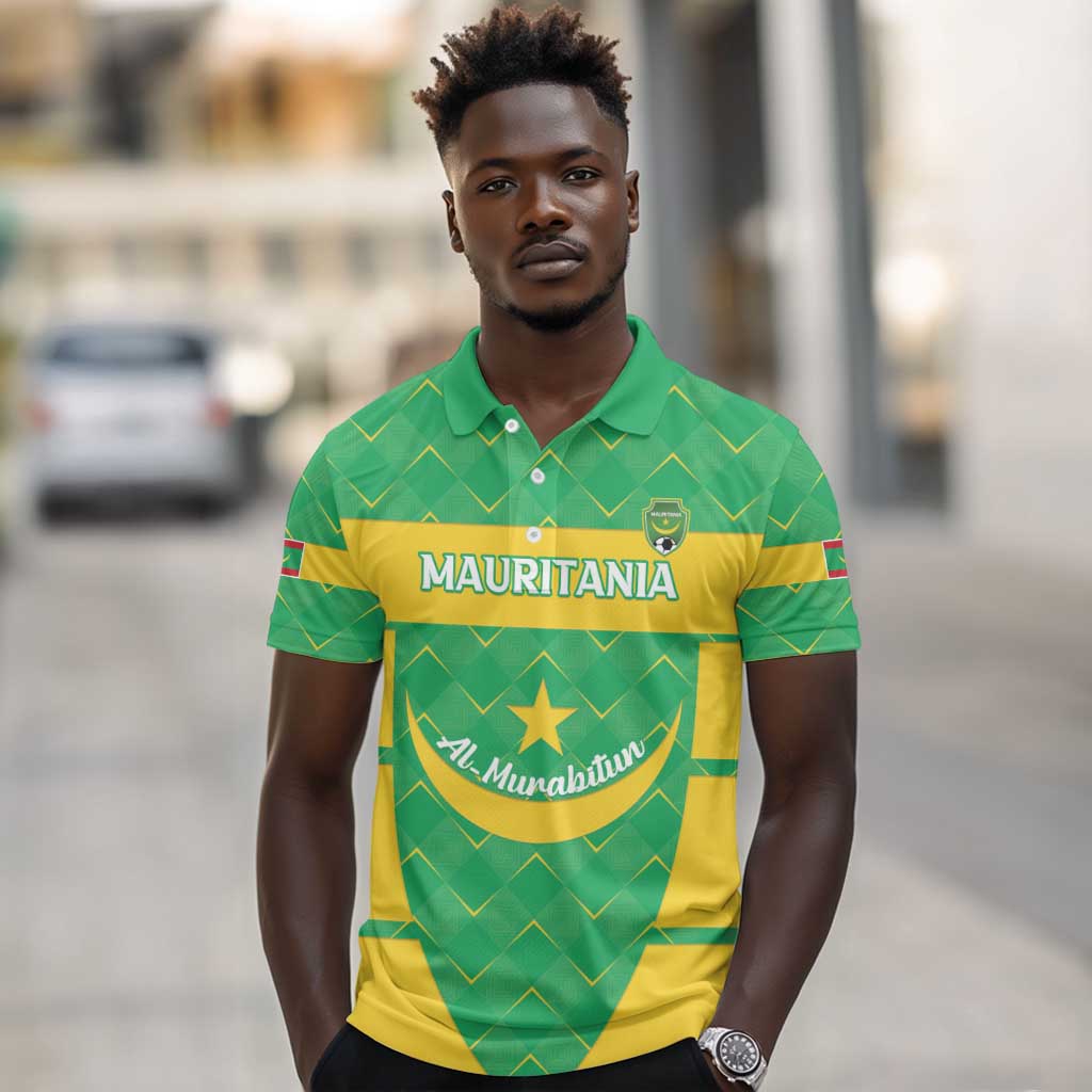 Custom Mauritania Beach Soccer 2025 Polo Shirt Allez Al-Murabitun