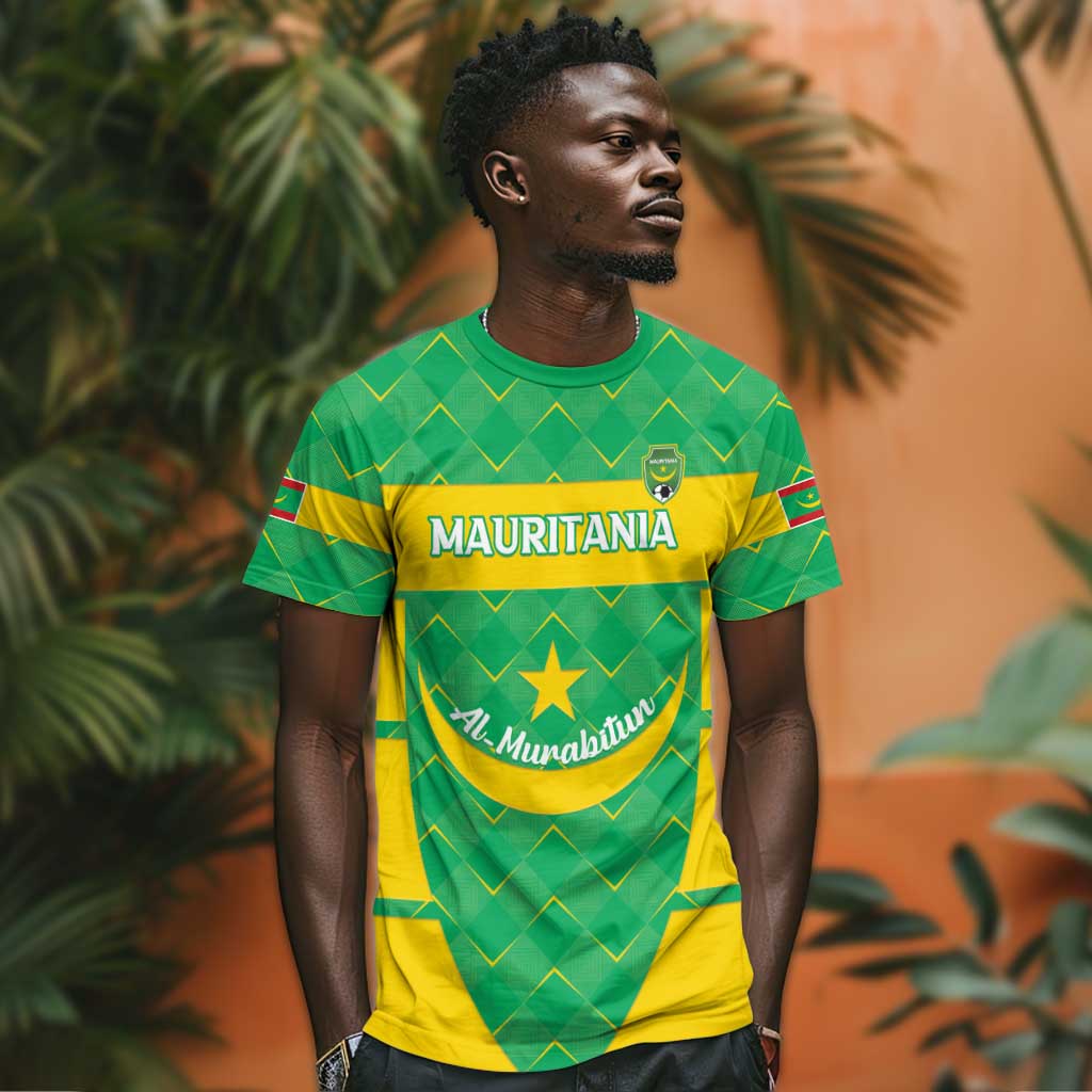 Custom Mauritania Beach Soccer 2025 T shirt Allez Al-Murabitun
