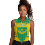 Custom Mauritania Beach Soccer 2025 Women Sleeveless Polo Shirt Allez Al-Murabitun
