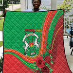 Burkina Faso Independence Day Quilt Coat Of Arms African Pattern