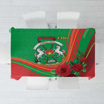 Burkina Faso Independence Day Tablecloth Coat Of Arms African Pattern