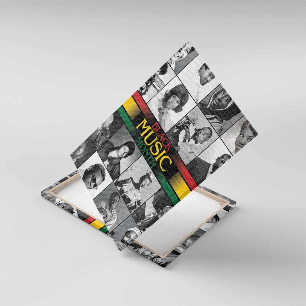 Black Music Month Legends Tribute Canvas Wall Art