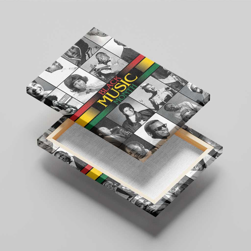 Black Music Month Legends Tribute Canvas Wall Art