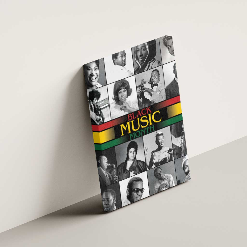 Black Music Month Legends Tribute Canvas Wall Art