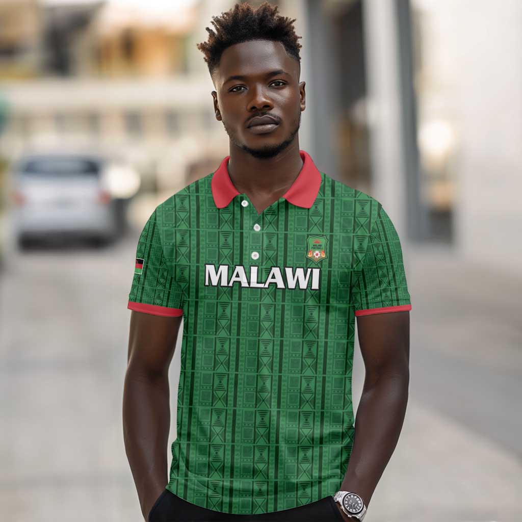 Custom Malawi Football Polo Shirt Go Champions - Green - African Pride