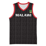 Custom Malawi Football Basketball Jersey Go Champions - Black LT15