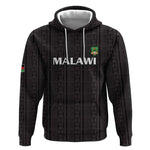 Custom Malawi Football Hoodie Go Champions - Black - African Pride
