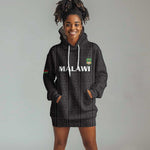 Custom Malawi Football Hoodie Dress Go Champions - Black - African Pride