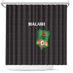 Malawi Football Shower Curtain Go Champions - Black - African Pride