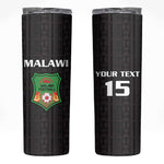 Custom Malawi Football Skinny Tumbler Go Champions - Black - African Pride