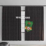 Malawi Football Window Curtain Go Champions - Black - African Pride