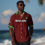 Custom Malawi Football Hawaiian Shirt Go Champions - Red - African Pride