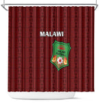 Malawi Football Shower Curtain Go Champions - Red - African Pride