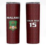 Custom Malawi Football Skinny Tumbler Go Champions - Red - African Pride