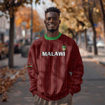 Custom Malawi Football Sweatshirt Go Champions - Red - African Pride