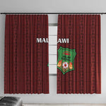Malawi Football Window Curtain Go Champions - Red - African Pride