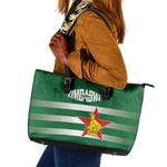 Rugby Zimbabwe Leather Tote Bag Go Champions Sables - African Pride