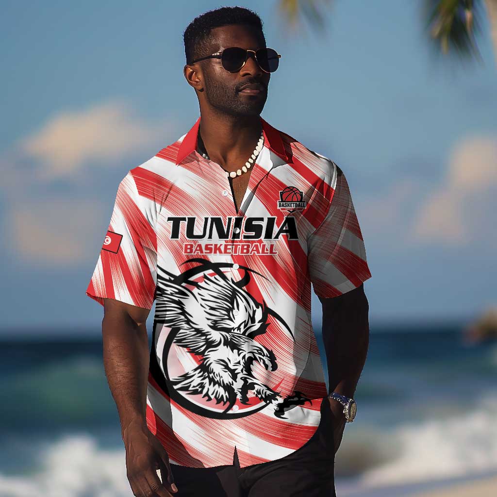Afro Basketball Tunisia Custom Hawaiian Shirt Go Eagles of Carthage - African Pride