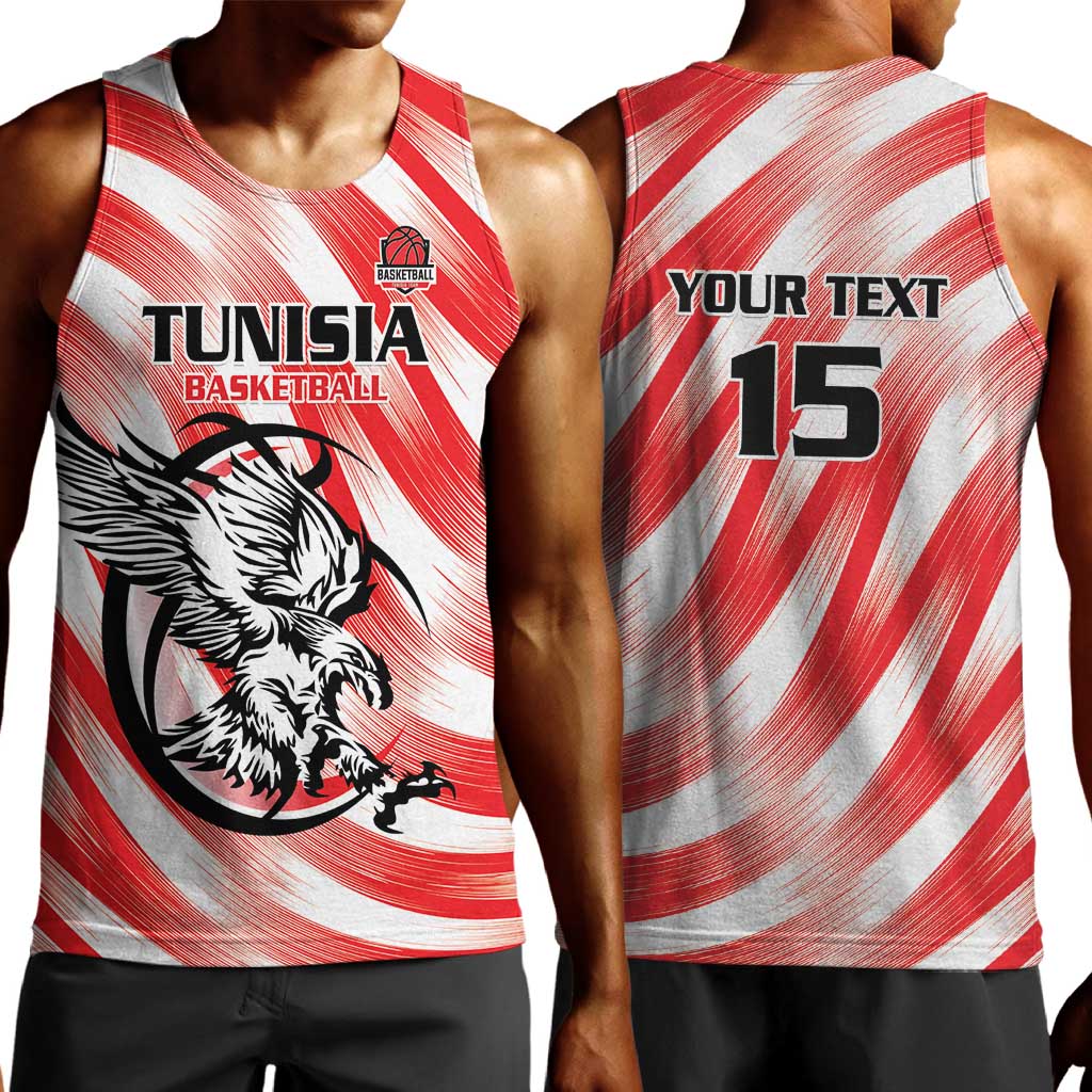 Afro Basketball Tunisia Custom Men Tank Top Go Eagles of Carthage - African Pride