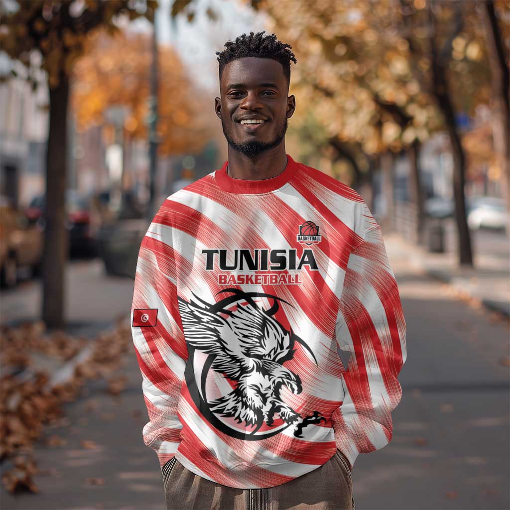 Afro Basketball Tunisia Custom Sweatshirt Go Eagles of Carthage - African Pride