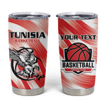 Afro Basketball Tunisia Custom Tumbler Cup Go Eagles of Carthage - African Pride