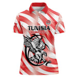 Afro Basketball Tunisia Custom Women Polo Shirt Go Eagles of Carthage - African Pride