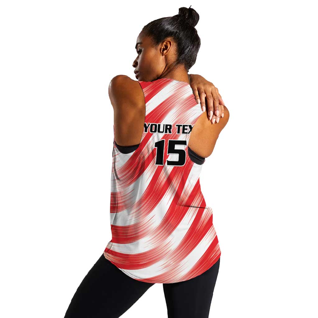 Afro Basketball Tunisia Custom Women Racerback Tank Go Eagles of Carthage - African Pride