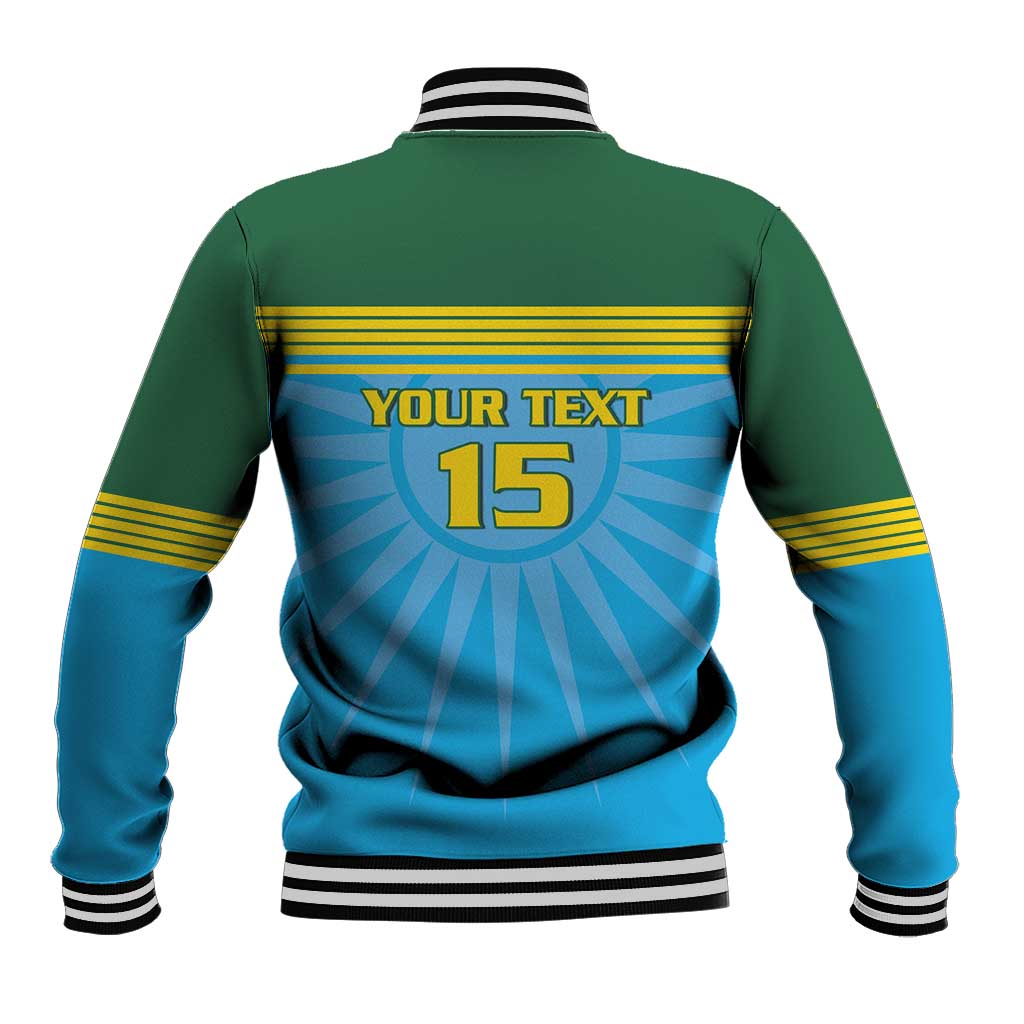 Afro Basketball Rwanda Custom Baseball Jacket Go Champions - African Pride