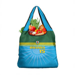 Afro Basketball Rwanda Custom Grocery Bag Go Champions - African Pride