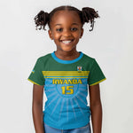 Afro Basketball Rwanda Custom Kid T shirt Go Champions - African Pride