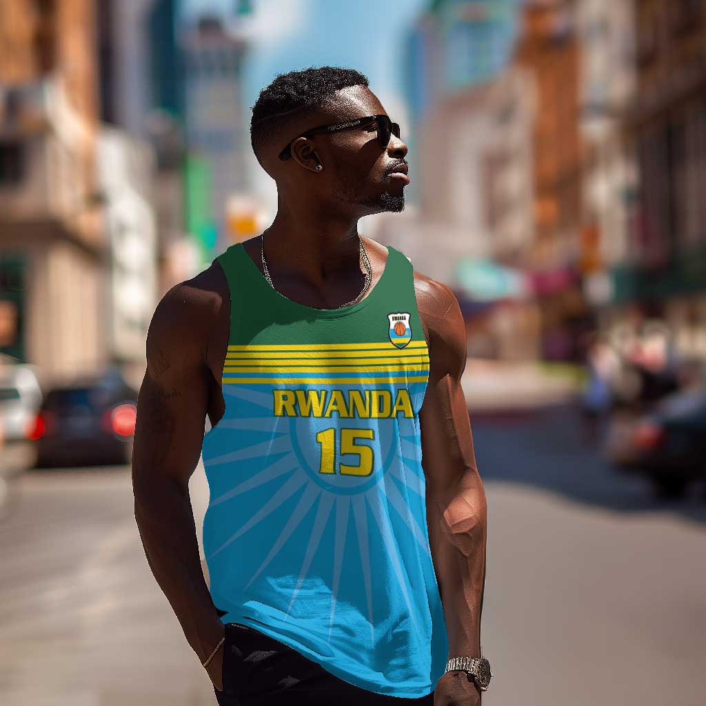 Afro Basketball Rwanda Custom Men Tank Top Go Champions - African Pride