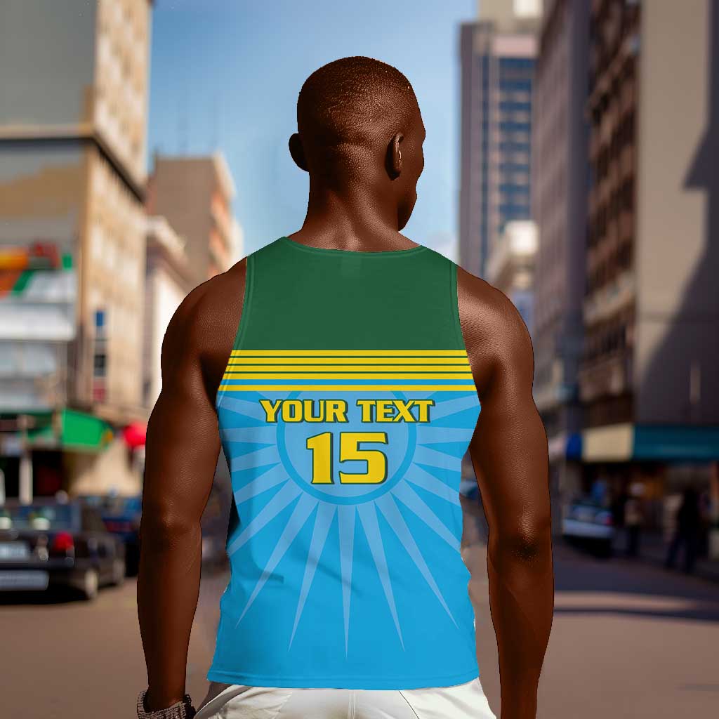 Afro Basketball Rwanda Custom Men Tank Top Go Champions - African Pride