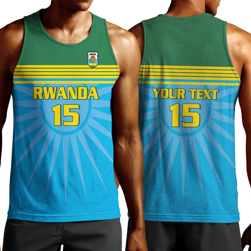 Afro Basketball Rwanda Custom Men Tank Top Go Champions - African Pride