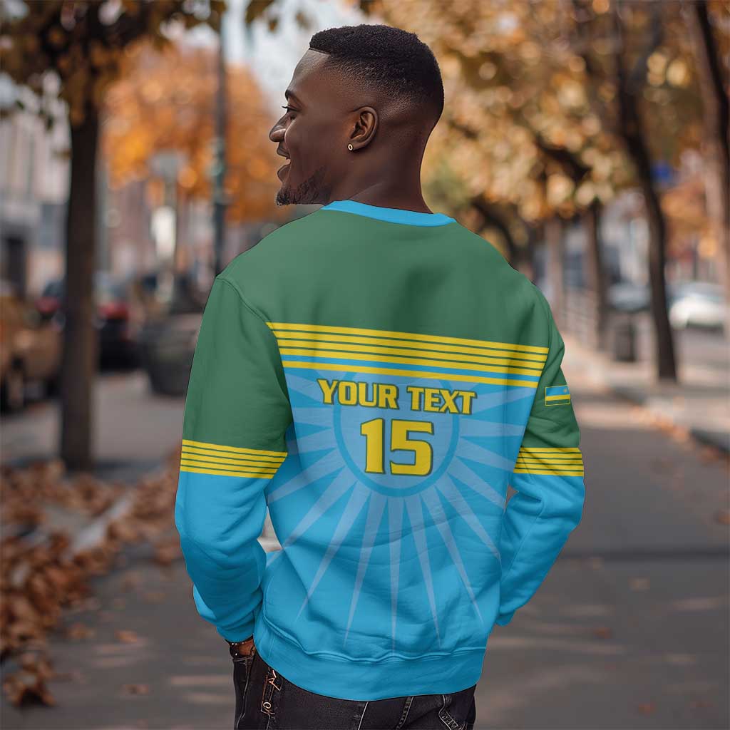 Afro Basketball Rwanda Custom Sweatshirt Go Champions - African Pride
