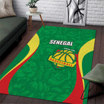 Afro Basketball Senegal Custom Area Rug Go Champions Lions - African Pride