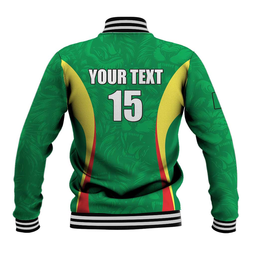 Afro Basketball Senegal Custom Baseball Jacket Go Champions Lions - African Pride