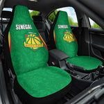 Afro Basketball Senegal Custom Car Seat Cover Go Champions Lions - African Pride