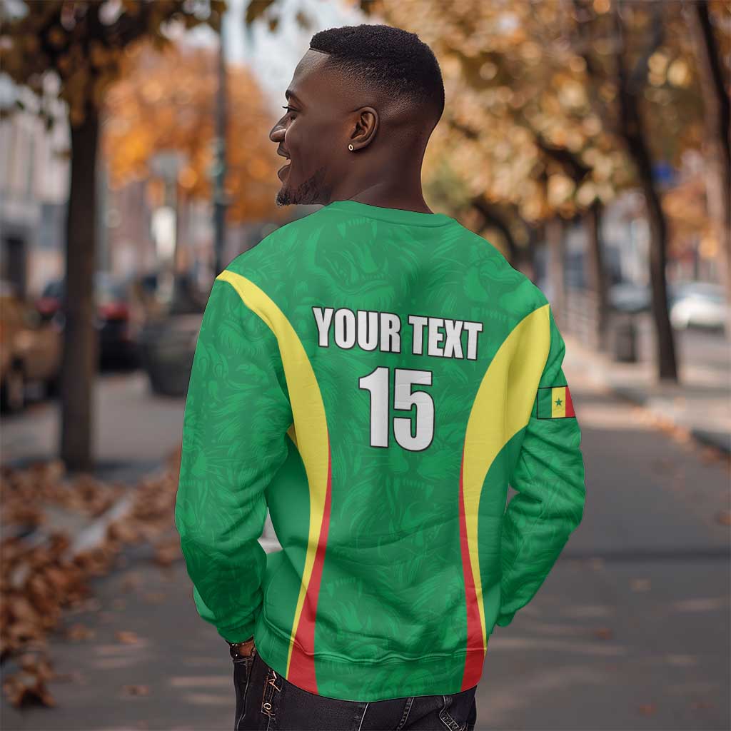 Afro Basketball Senegal Custom Sweatshirt Go Champions Lions - African Pride