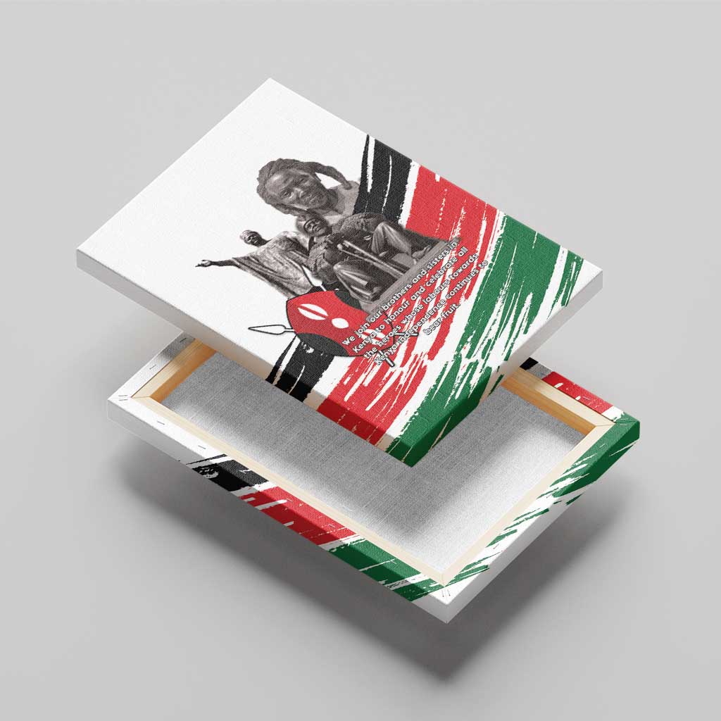 Happy Kenya Heroes Day Canvas Wall Art Kenyan Heroes - African Pride
