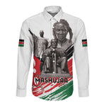 Happy Kenya Heroes Day Long Sleeve Button Shirt Kenyan Heroes - African Pride