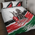 Happy Kenya Heroes Day Quilt Bed Set Kenyan Heroes - African Pride