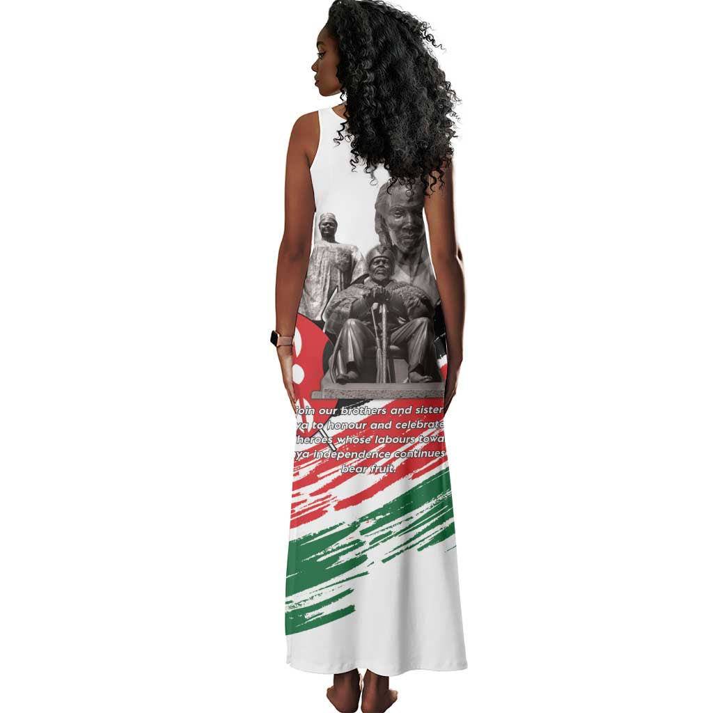 Happy Kenya Heroes Day Tank Maxi Dress Kenyan Heroes - African Pride
