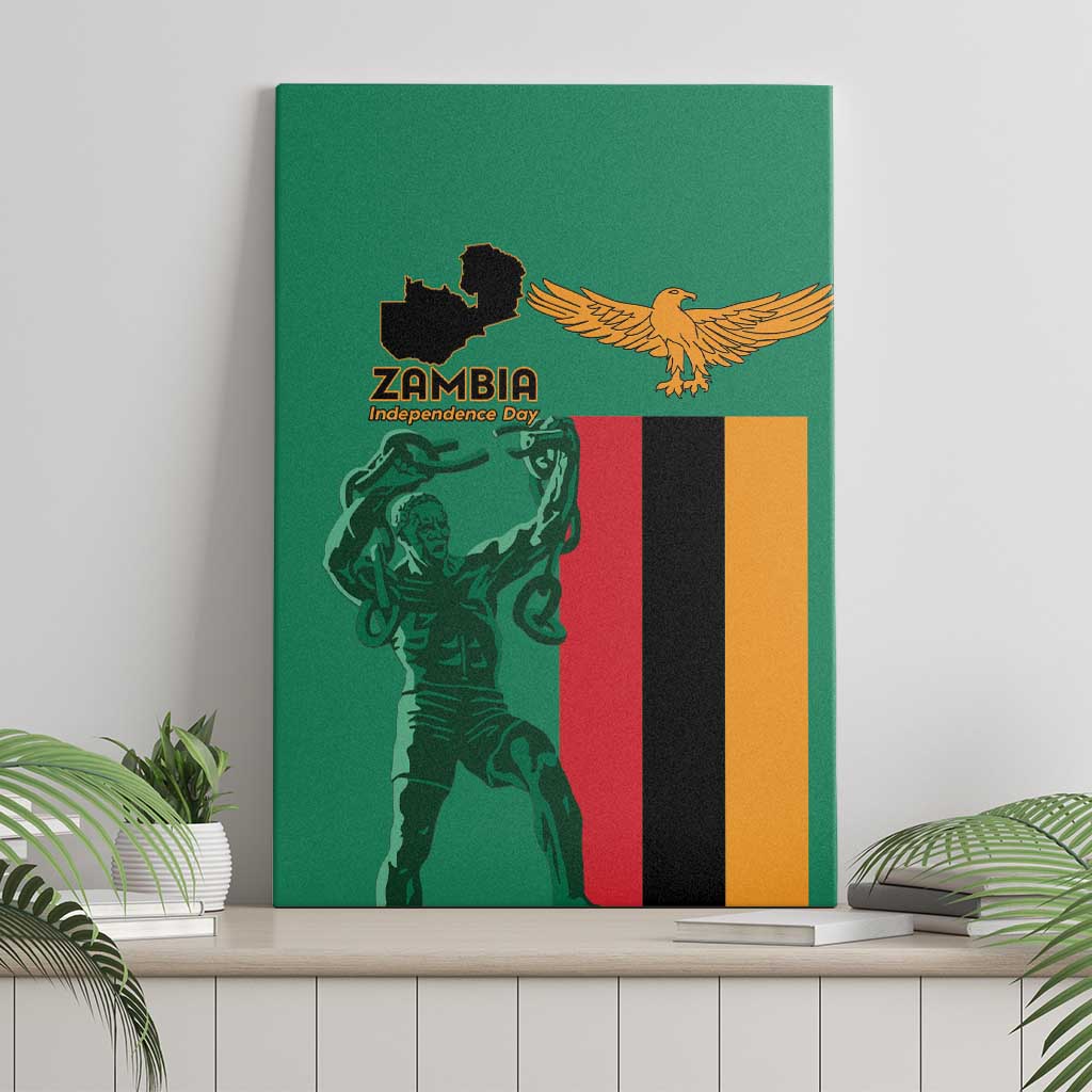 Zambia Independence Day Canvas Wall Art Statue of Freedom - African Pride