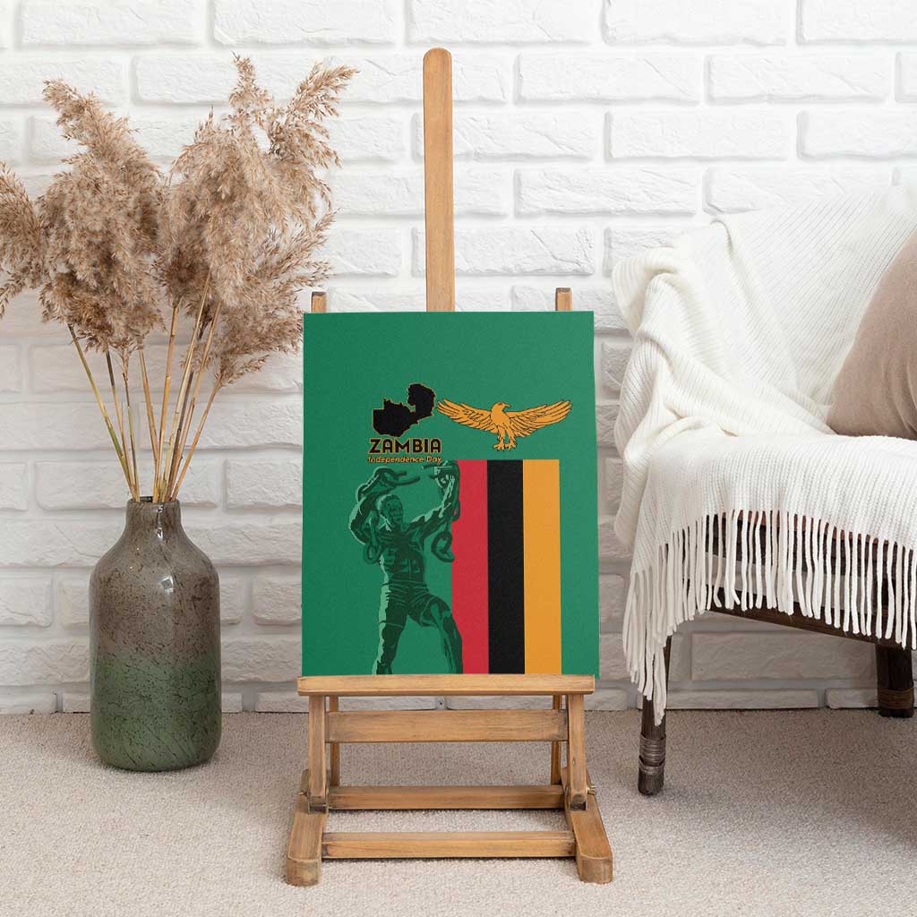 Zambia Independence Day Canvas Wall Art Statue of Freedom - African Pride