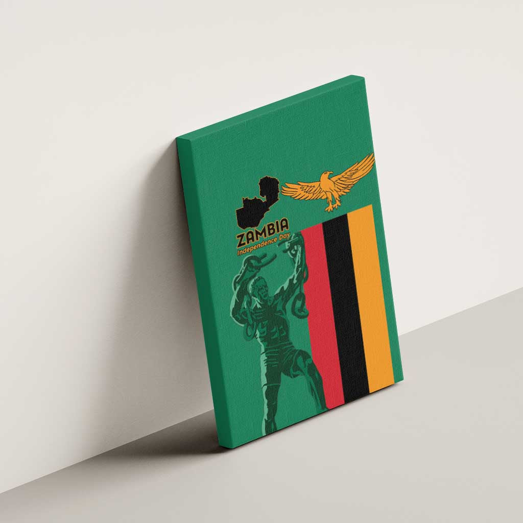 Zambia Independence Day Canvas Wall Art Statue of Freedom - African Pride