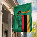 Zambia Independence Day Garden Flag Statue of Freedom - African Pride