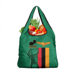 Zambia Independence Day Grocery Bag Statue of Freedom - African Pride